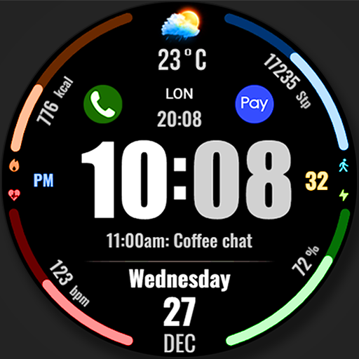 WFP 318 Digital watch face Logo