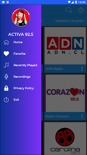 Radio Activa 92.5 APP Screen 2