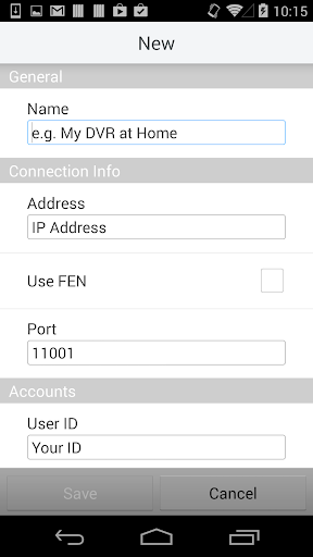 Android application iNEXmobile screenshort