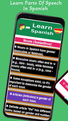 Learn Spanish App Screen 2