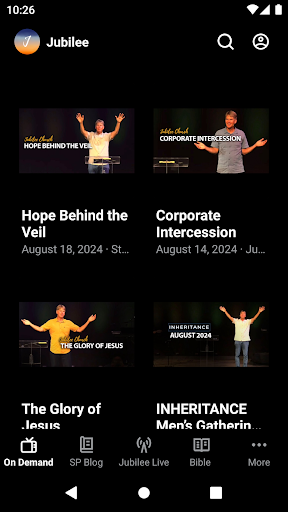 Android application Jubilee Church screenshort