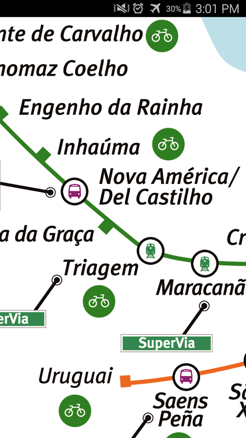 Android application Rio de Janeiro Metro Map screenshort