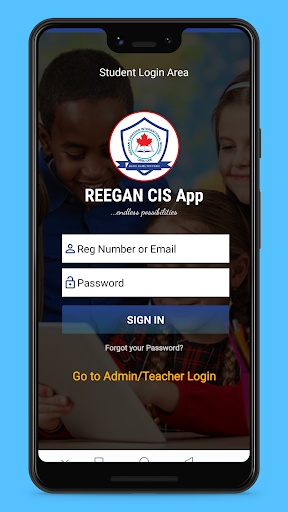REEGAN CIS App Screen 2