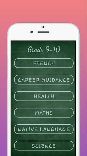 Ontario Grade 9-10 Curriculum Screen 3