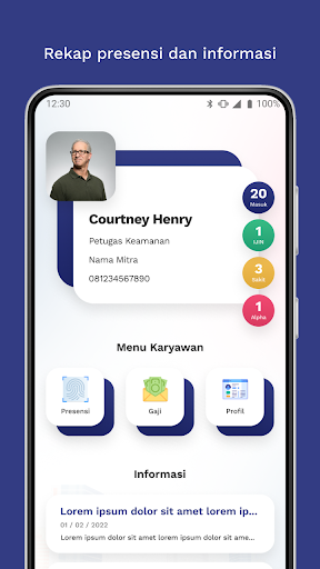 Android application Regina screenshort