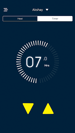Android application Serta Heated Product Remote screenshort