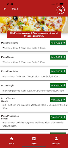Robertos Pizza Screen 3