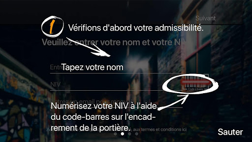 Aperçu de l'application