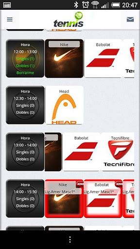 Tennis App Screen 2