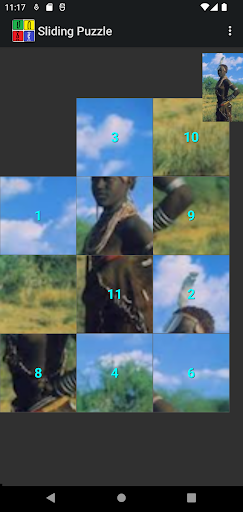 Android application Amharic Sliding Puzzle screenshort