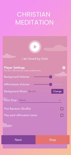 Screenshot of Daily Affirmations Bible Study