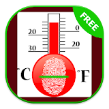 fever thermometer test prank icon