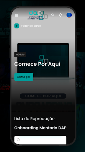 Mentoria DAP Screen 3