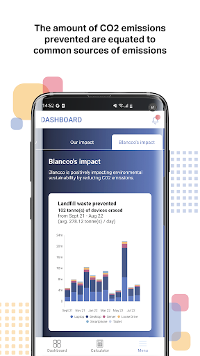 Android application Blancco Management Portal screenshort
