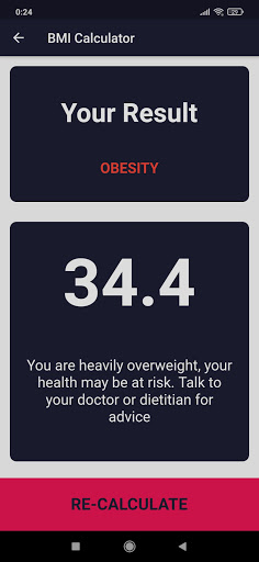 Simple BMI Calculator Screenshot 1 - AppWisp.com