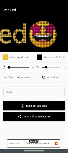 Android application Letreiro Led screenshort