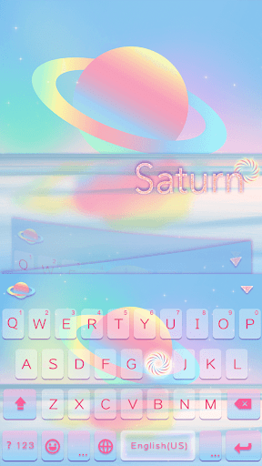 Android application Saturn Theme for Kika Keyboard screenshort
