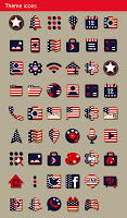 screenshot of U.S.A. Flag Star Theme