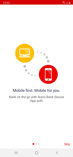 Android application Ikano Bank Secure App screenshort