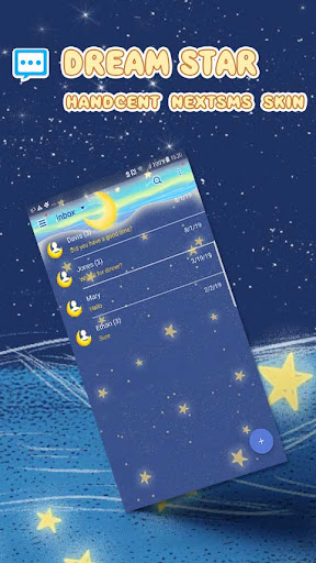 Android application Next SMS Dream star skin screenshort
