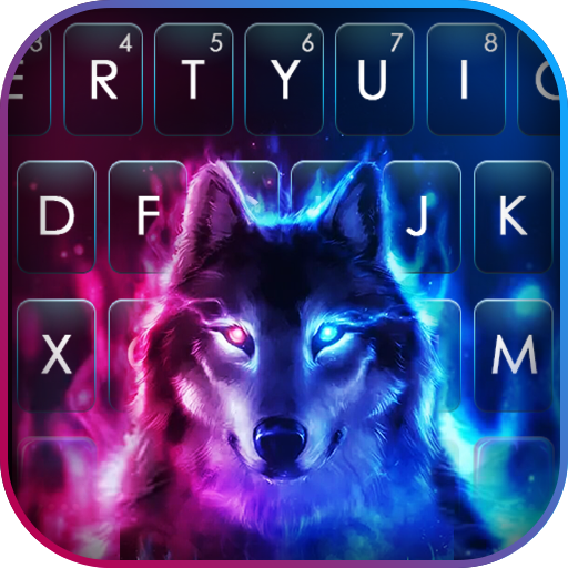 Neon Smokey Wolf Fundal tastatură – Aplicații pe Google Play