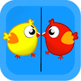 Chicken fight - two player game icon