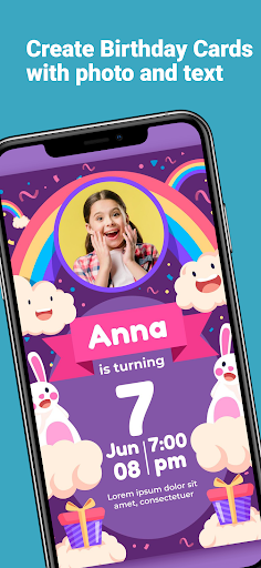 Android application Birthday card maker screenshort
