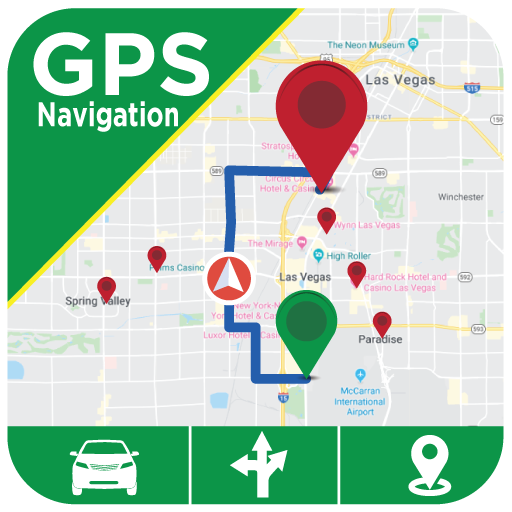 Maps: GPS Navigation, location logo