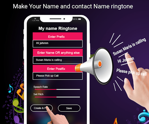 Android application My Name Ringtone Maker screenshort