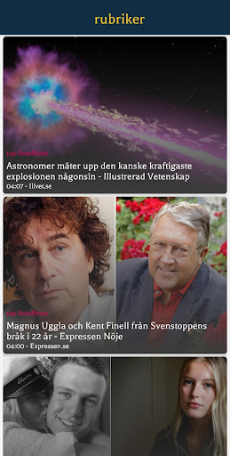 sverige tidningar ekran görüntüsü