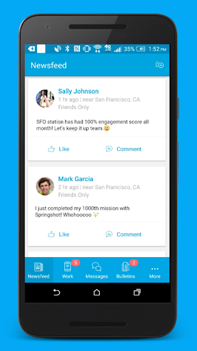 Android application Springshot Forms screenshort