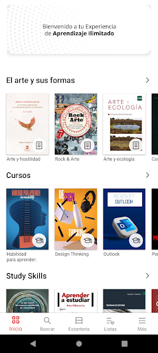 Android application Odilo Universidad Autónoma screenshort