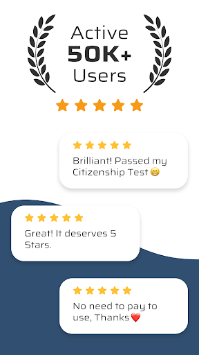 Android application US Citizenship Test 2024 screenshort