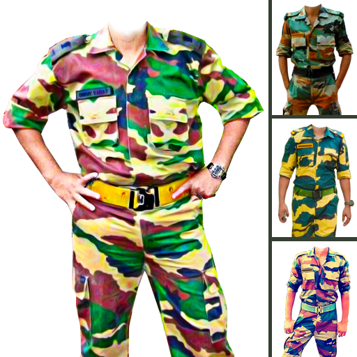 Army commando military suit logo