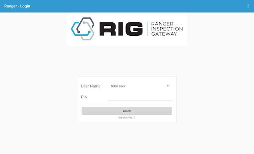 Ranger Inspection Gateway Screen 3