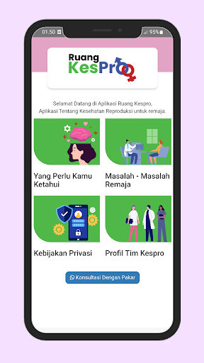 Android application Ruang Kespro screenshort