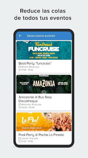 Android application Fourvenues Access screenshort