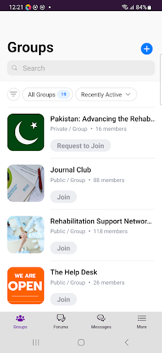 Rehabilitation Community Screen 2