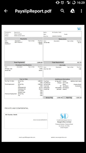 Payslip Screen 3