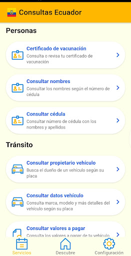Consultas Ecuador Screen 2
