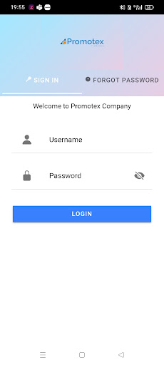 Android application Promotex CRM screenshort