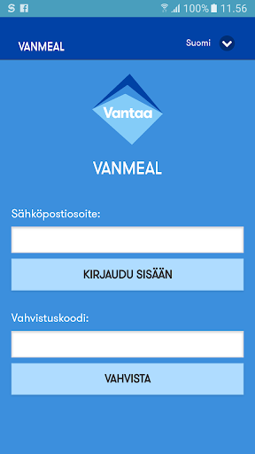 Android application VanMeal screenshort