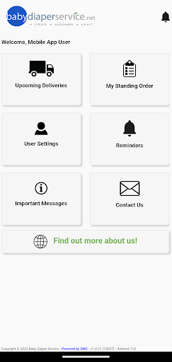 Baby Diaper Service Screen 2