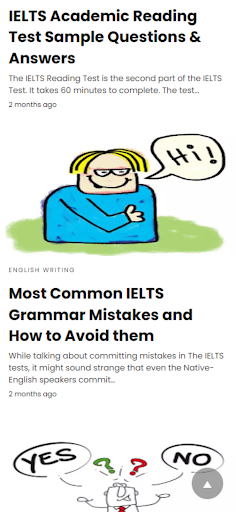 IELTS Exam Blog Screen 3