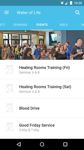 Screenshot of Water of Life Community Church
