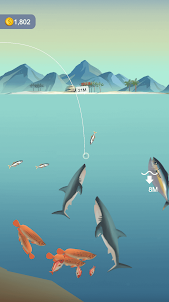 開心釣魚 - 釣大魚吃小魚游戲,海上運動釣魚模擬器