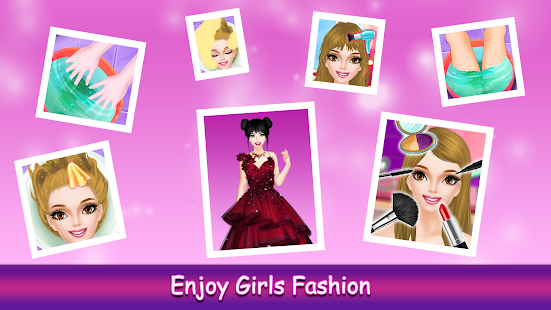Girls Fashion Show!  Nail Paint SPA Makeup Dressup 1.5 APK screenshots 7
