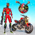 Snow Ball Robot Bike Games 1.9