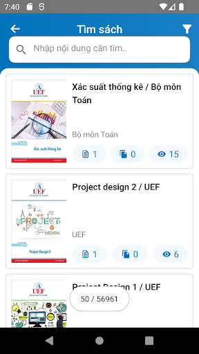 UFM Library Screen 3