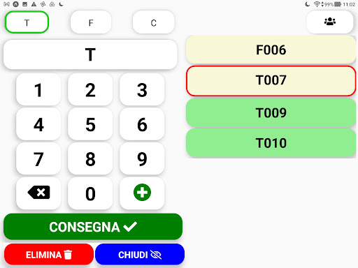 Luigis Richiama Ordini Screen 3
